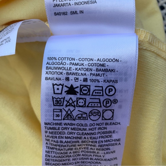 NWT Levi's Short Sleeve Crop Peasant Top size XL - Picture 4 of 4